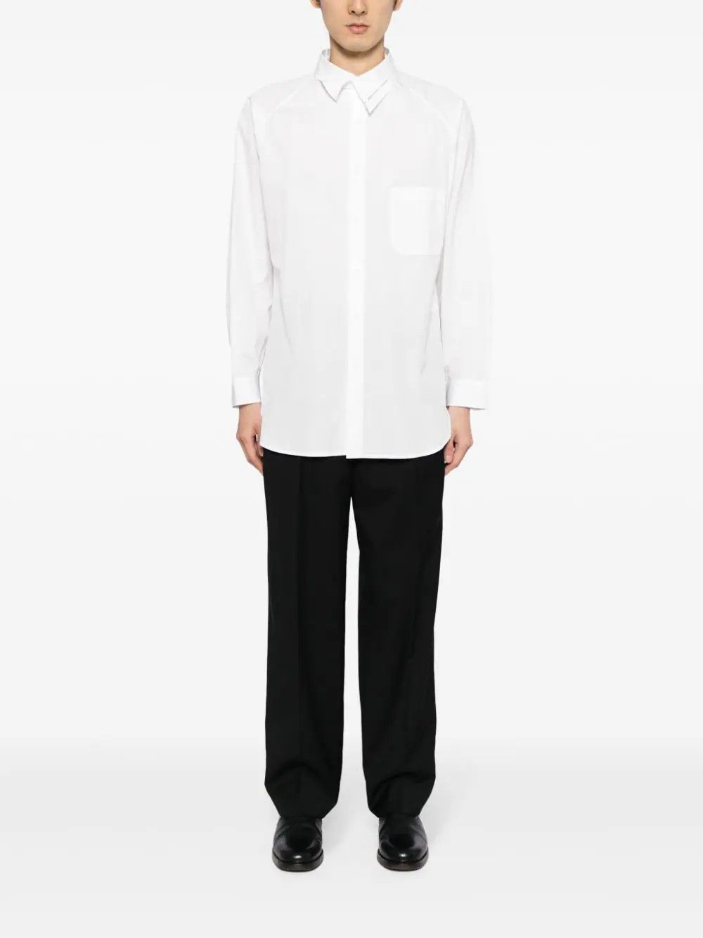 Yohji Yamamoto o1s1v1n0724 Button Shirts in White Size US L / EU 52-54 / 3 - 2 Thumbnail