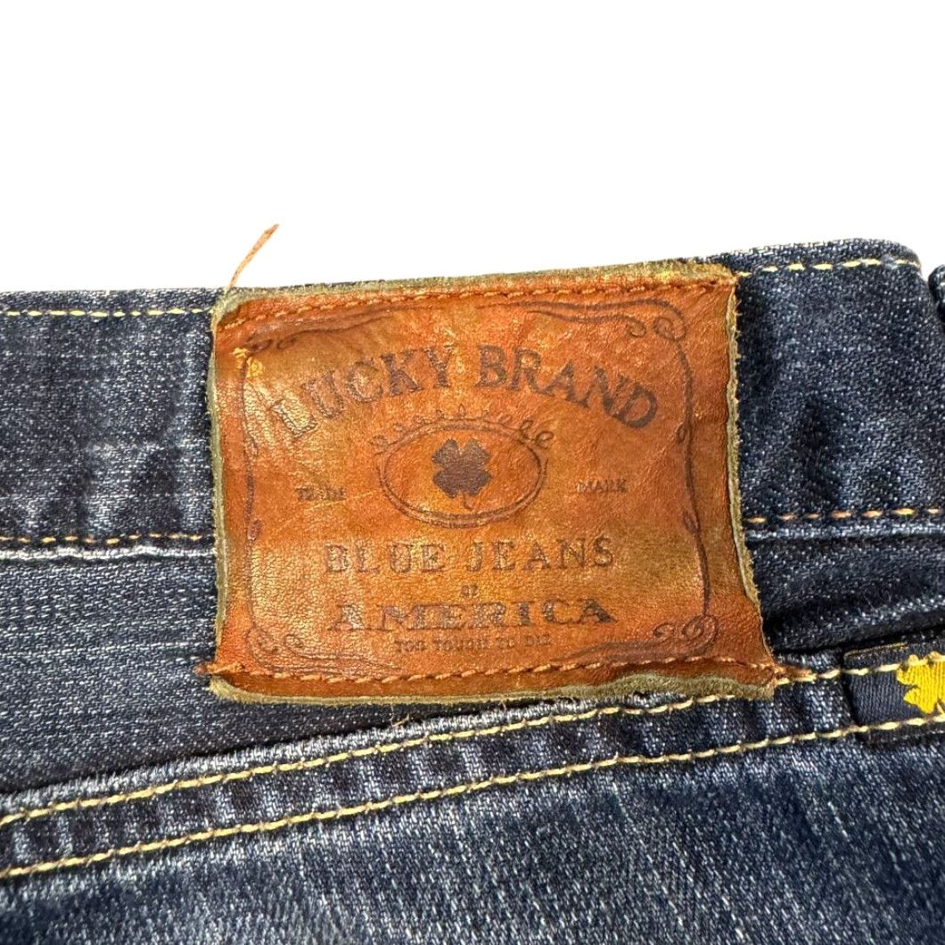 Lucky Brand Lucky Brand Jeans 361 Vintage Straight Leg Dark Wash Denim Skater Casual Mens Jeans 40 Regular Blue 34in Inseam Size US 40 / EU 56 - 3 Thumbnail