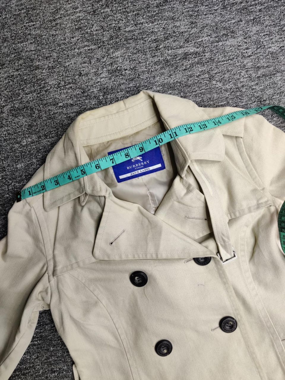 Burberry Vintage Burberry Blue Label Double Breasted Coat With Belted Size US S / EU 44-46 / 1 - 20 Thumbnail