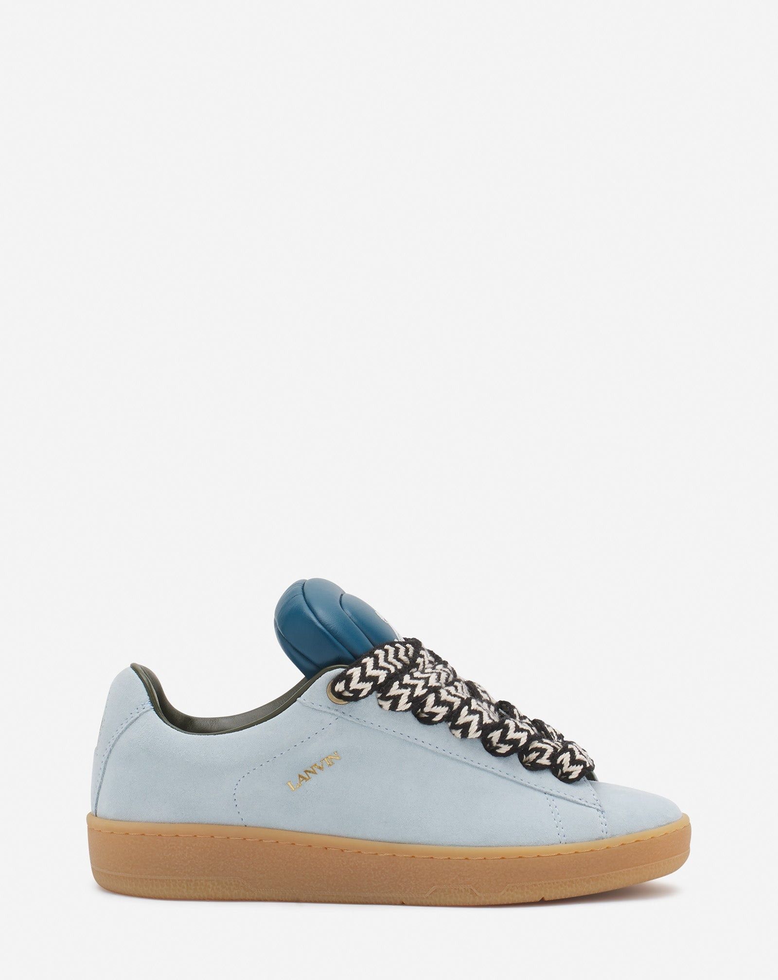 os11x1224 Dup / Hyper Curb Low-Top Sneakers in Light Blue