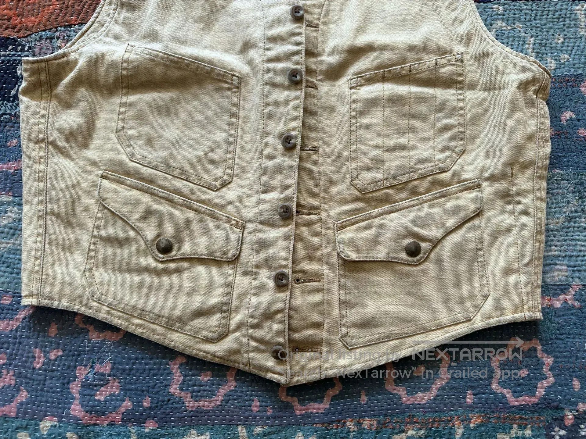 RRL Ralph Lauren Polo Ralph Lauren RRL Washed Distressed Vest. Size US M / EU 48-50 / 2 - 3 Thumbnail