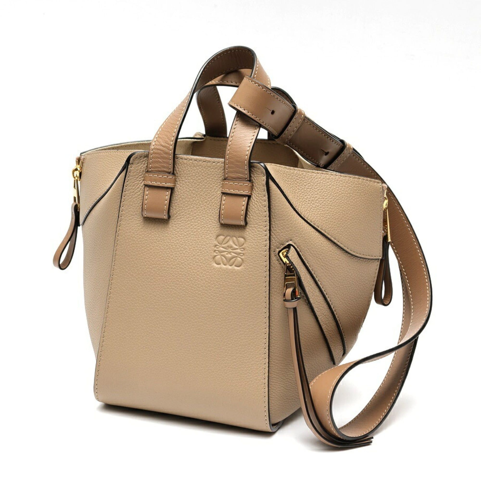 Loewe LOEWE Hammock Bag Compact A538H13X03 in Calfskin Sand (Greige) Size ONE SIZE - 1 Thumbnail