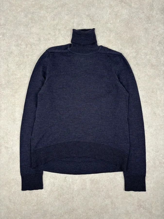 Maison Margiela AW2005 Maison Martin Margiela Navy Wool Sweater Turtleneck Size US S / EU 44-46 / 1 - 1 Thumbnail