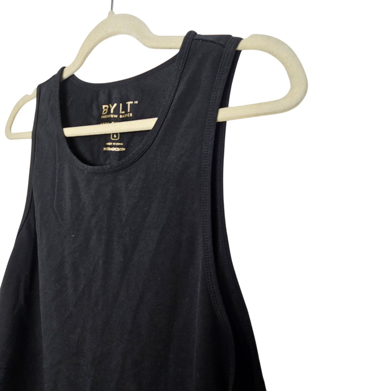 Brian Atwood Bylt Tank Top Black Drop Cut Lux Athletic Shirt Men L Size US L / EU 52-54 / 3 - 5 Thumbnail