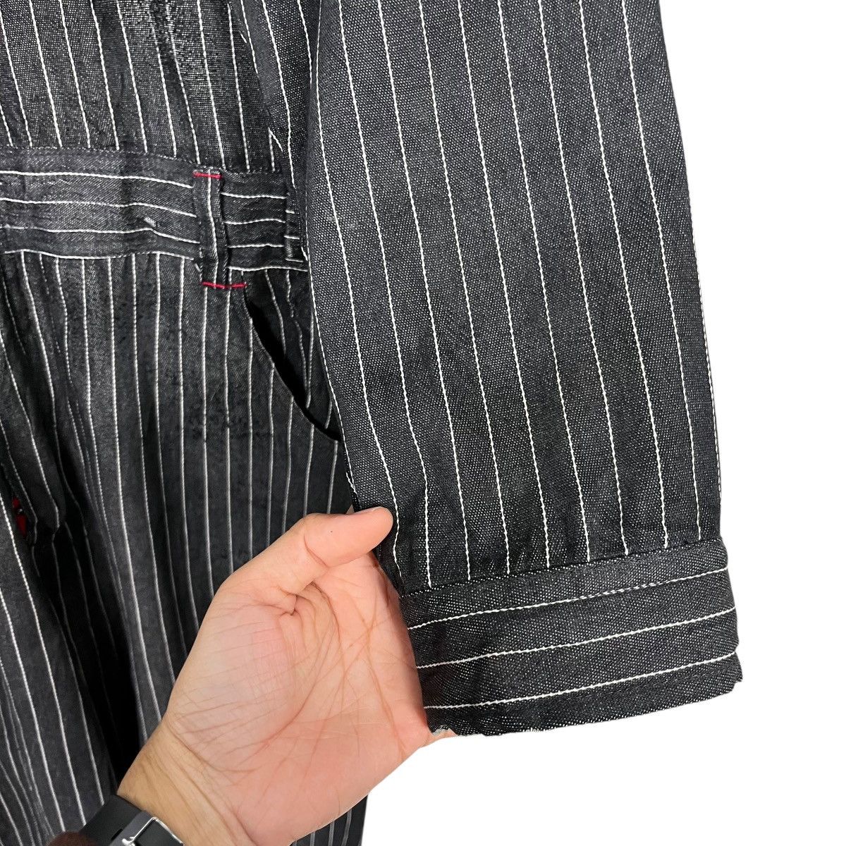 14th Addiction Vintage Gold Zack Style Workwear Hickory Stripe Overall Size US 36 / EU 52 - 14 Thumbnail