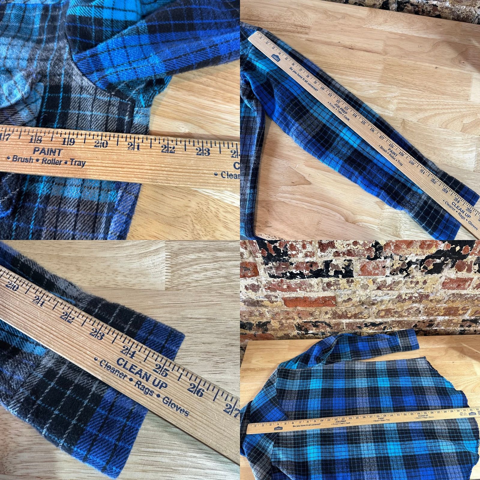 Wrangler VINTAGE Wrangler Flannel Western Shirt Pearl Snap Long Sleeve Blue Plaid M Size US M / EU 48-50 / 2 - 8 Thumbnail