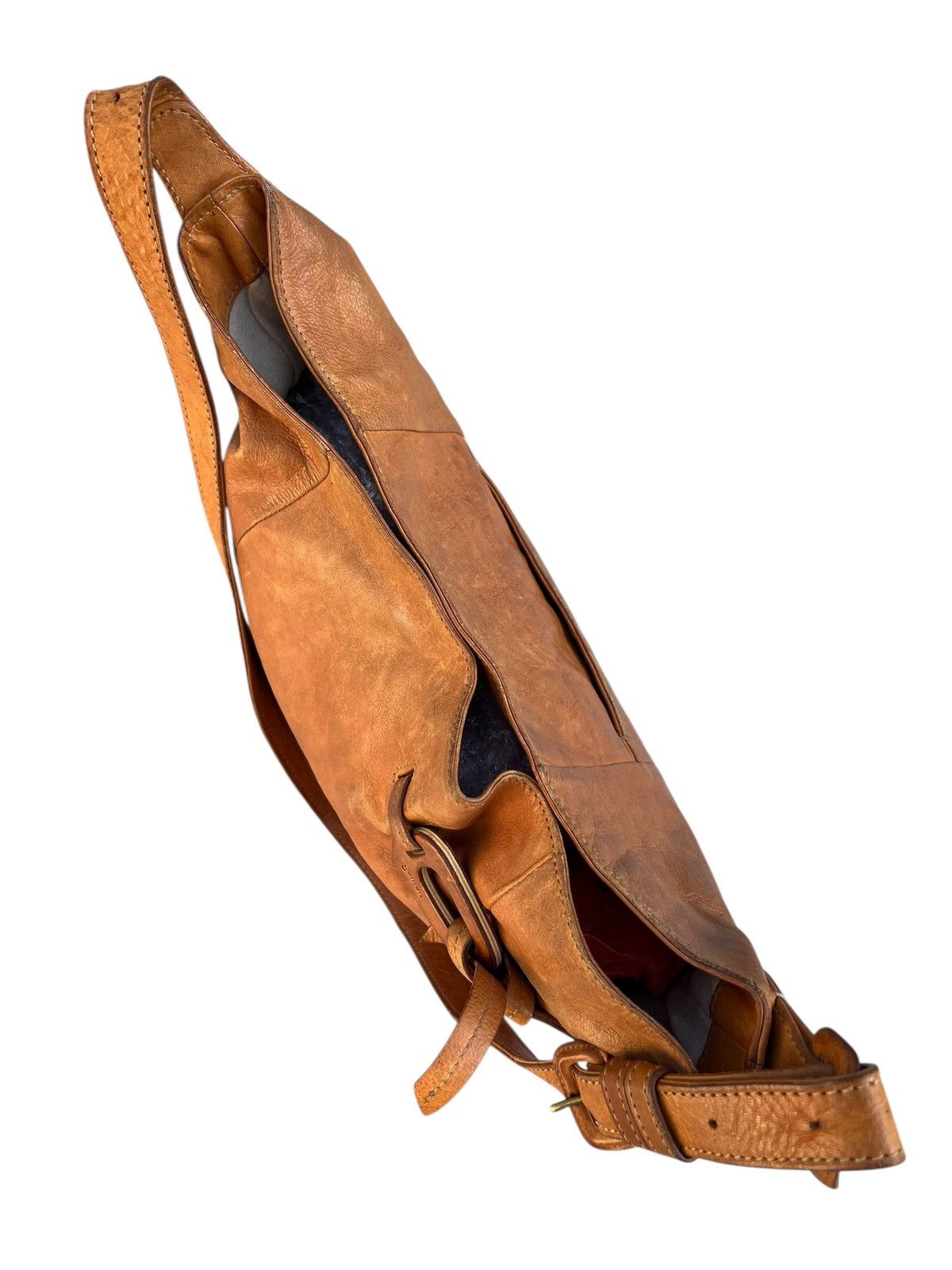 Leather Genten Japan Dirty Mud Patina Leather Bag Size ONE SIZE - 19 Thumbnail
