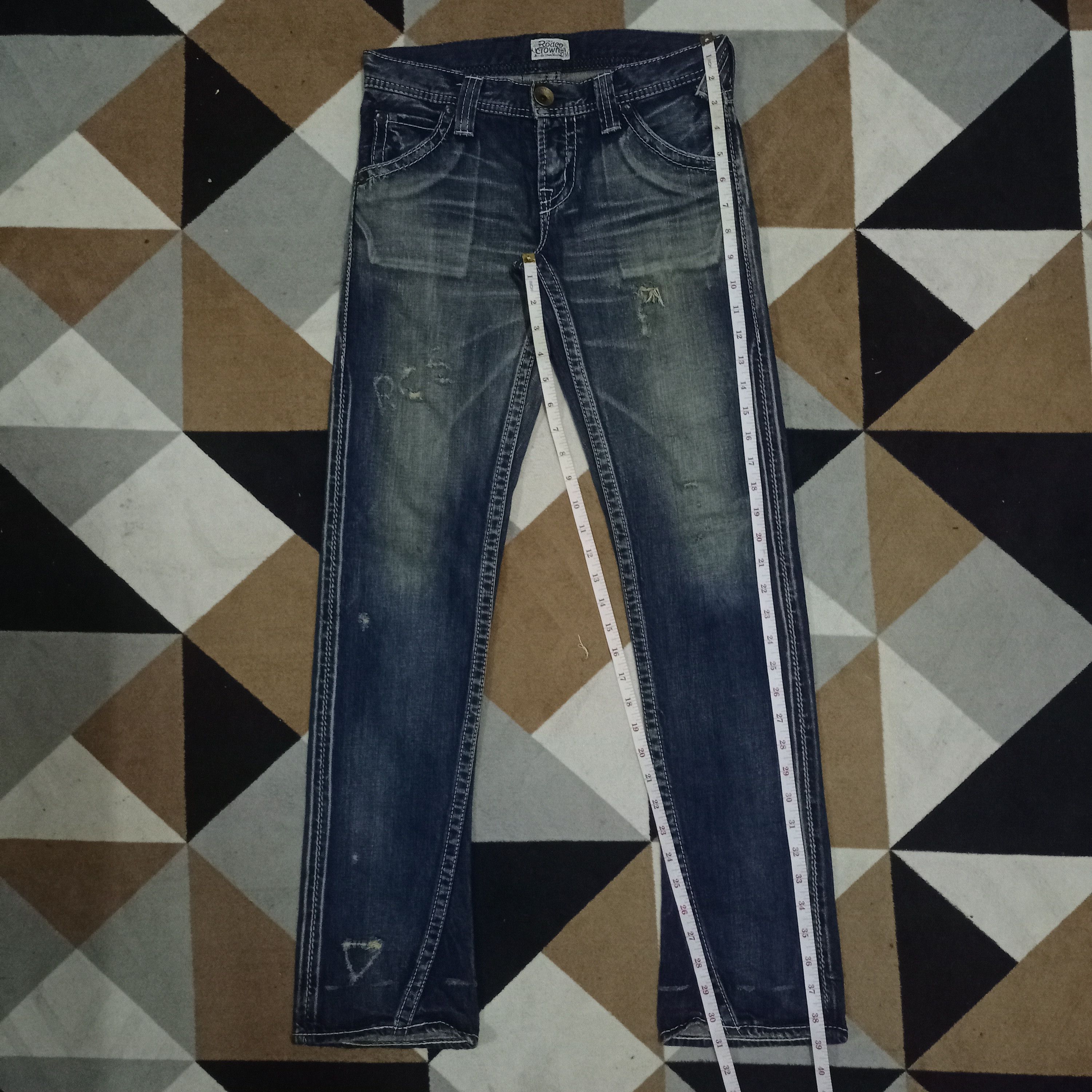 Japanese Brand Vintage Japanese Rodeo Crown Mud Wash Flare Jeans Size 30" / US 8 / IT 44 - 13 Thumbnail