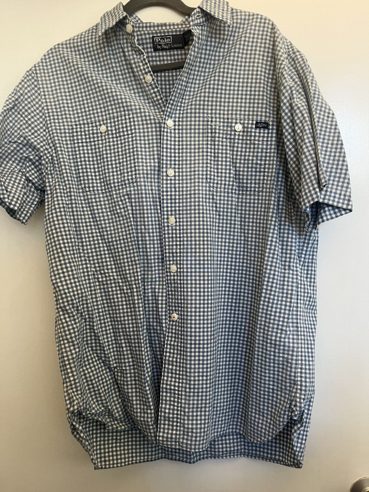 Polo Ralph Lauren Vintage Polo RL Short Sleeve Gingham Button Down Size L Size US L / EU 52-54 / 3 - 1 Thumbnail