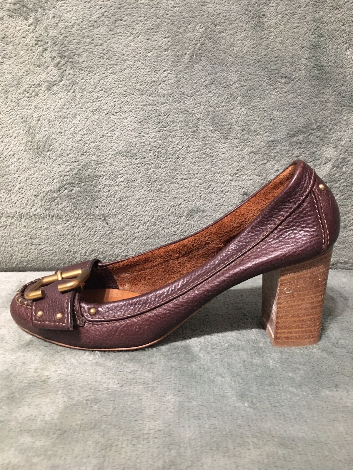 Chloe CHLOE Leather Brown Buckle Heels Pumps EU 38 Size US 8 / IT 38 - 5 Thumbnail