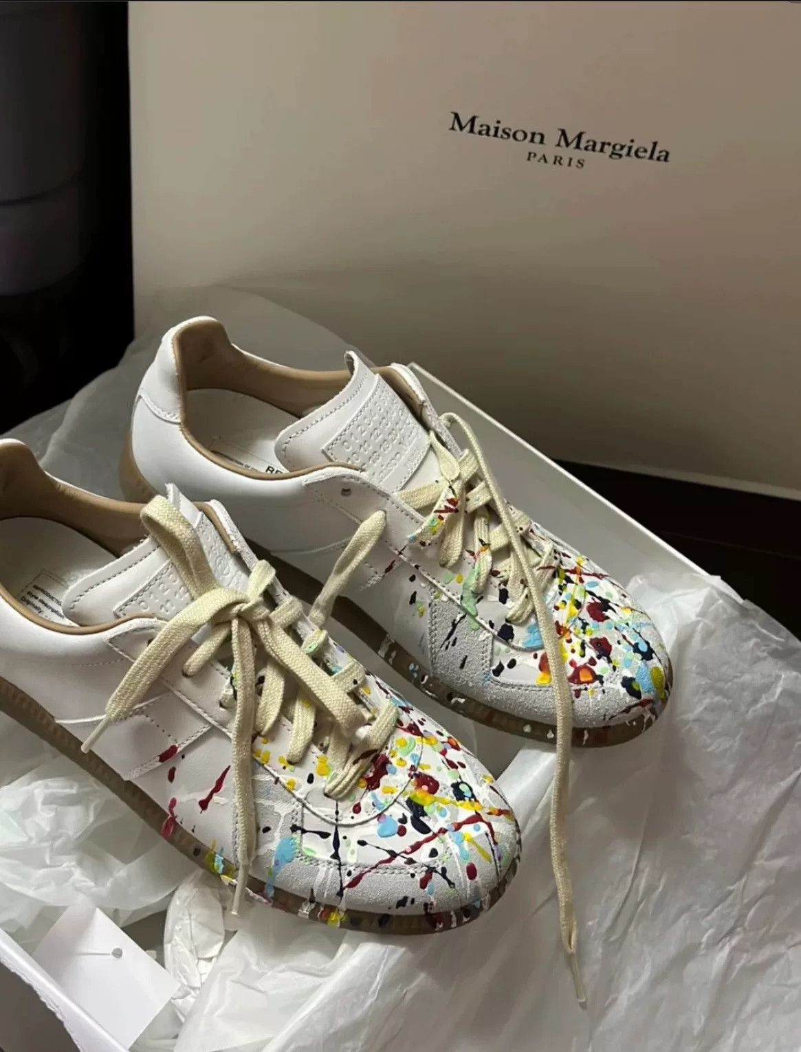 Maison Margiela Maison Margiela Splatter Trainer Size US 10 / EU 43 - 1 Thumbnail