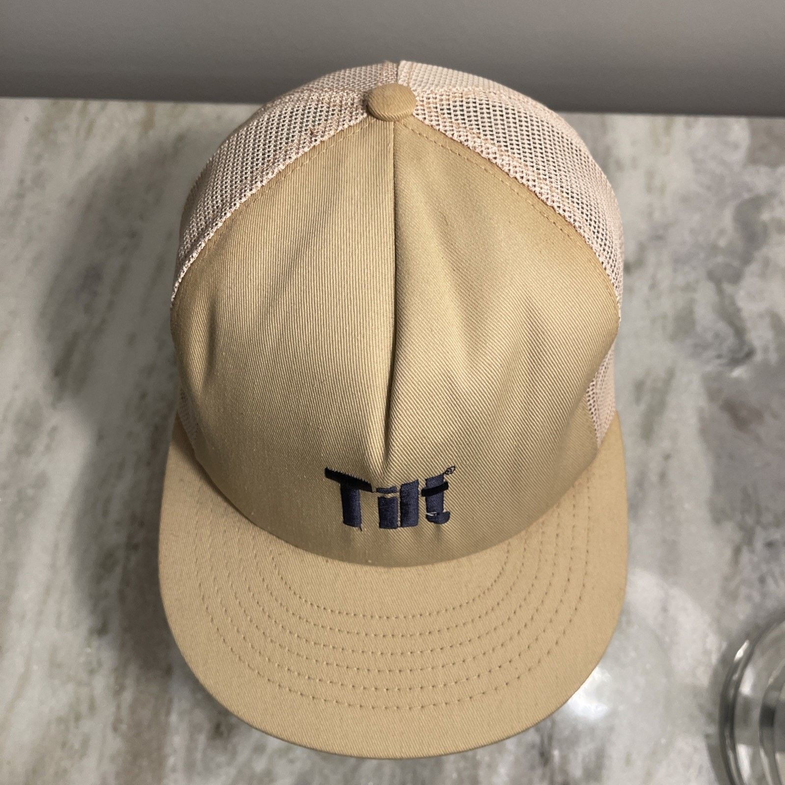 Vintage Vintage Tilt Mesh Trucker Hat (Made In U.S.A.) EUC Rare Size ONE SIZE - 4 Thumbnail