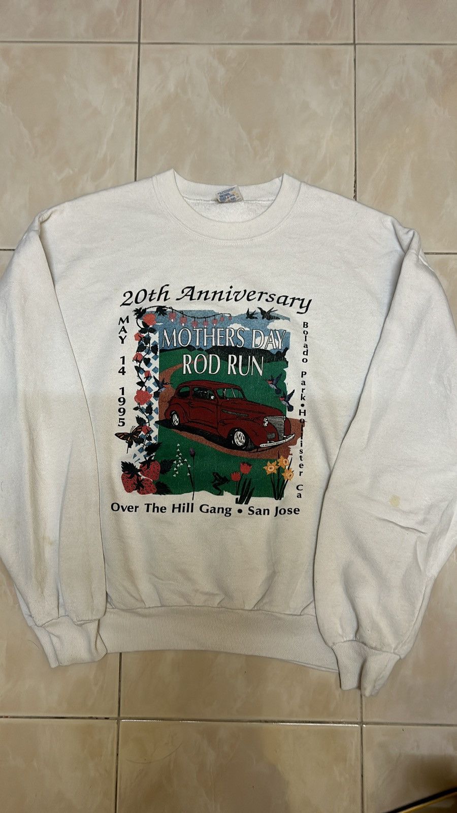 Vintage VTG SWEATSHIRT MOTHER DAY ROD RUN Size US L / EU 52-54 / 3 - 1 Thumbnail