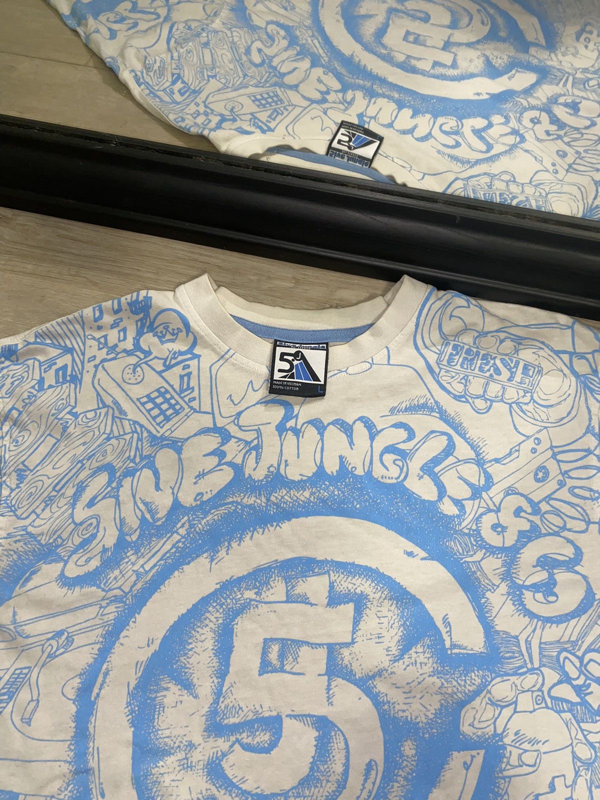 JNCO × Vintage Rare Vintage / Y2K 5ive Jungle All Over Print Shirt Size US L / EU 52-54 / 3 - 2 Thumbnail