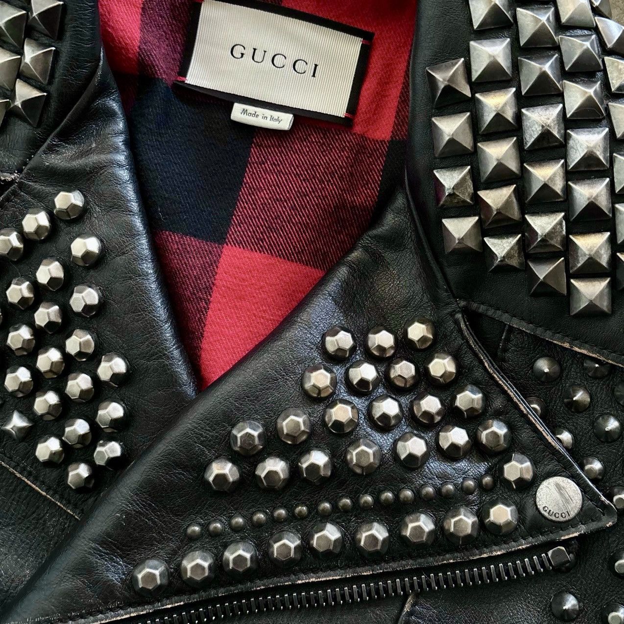 Gucci Gucci Studded Leather Jacket Size US L / EU 52-54 / 3 - 4 Thumbnail