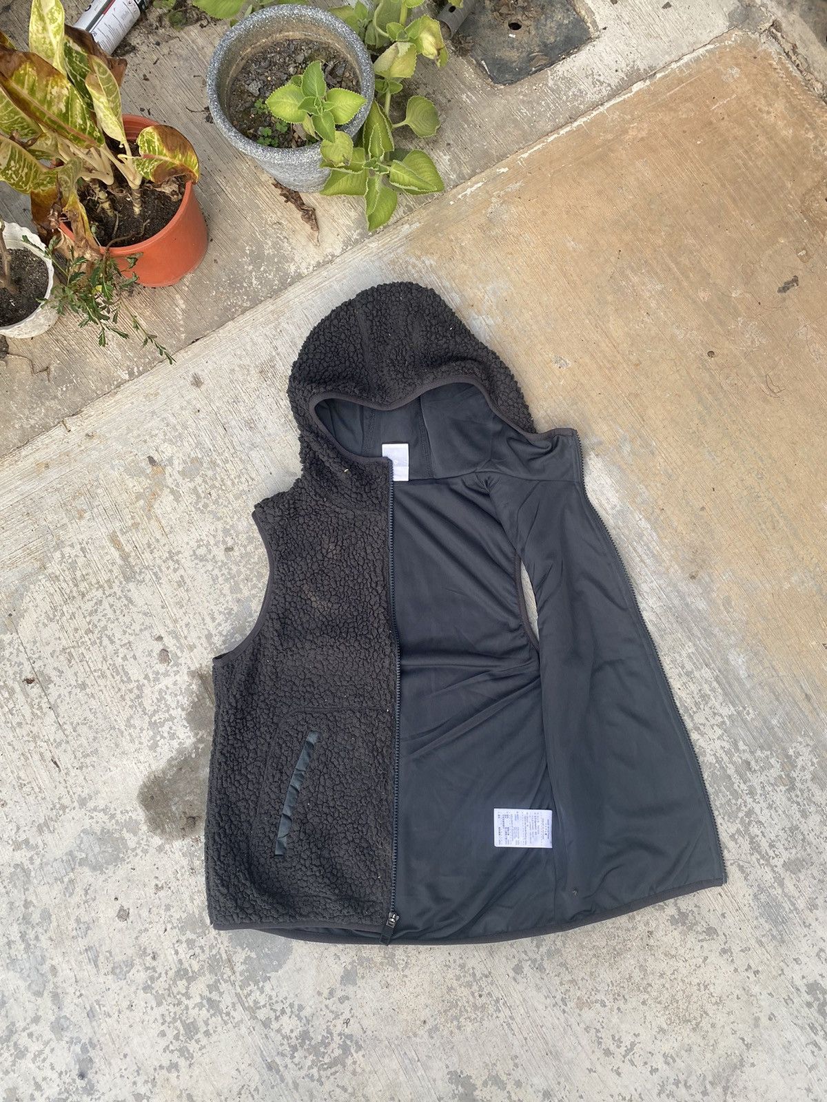 Nike Nike Grey Sun Faded Sherpa Hooded Vest Size M / US 6-8 / IT 42-44 - 6 Thumbnail