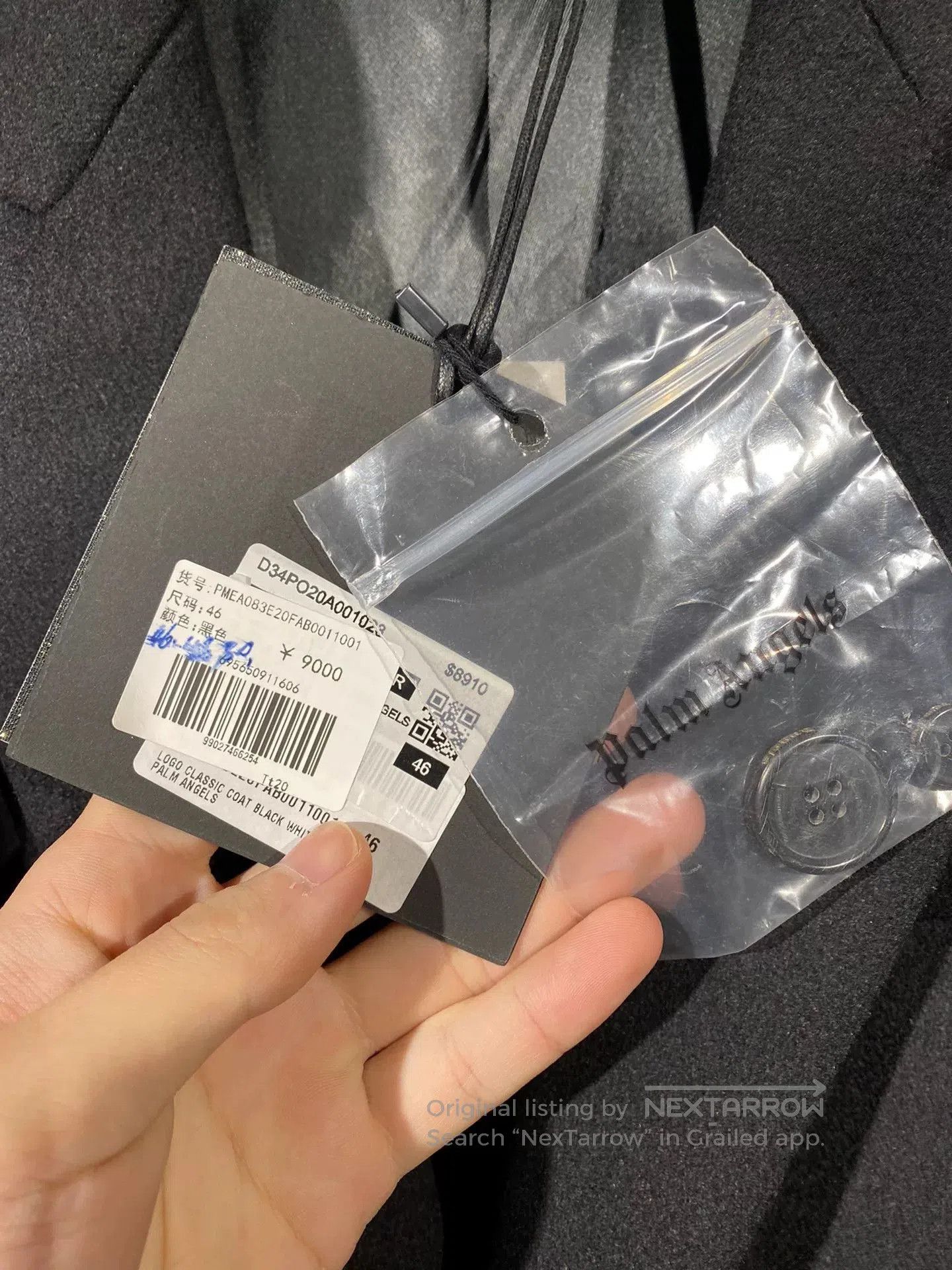 Palm Angels black palm angels coat with tags. Size US L / EU 52-54 / 3 - 5 Thumbnail