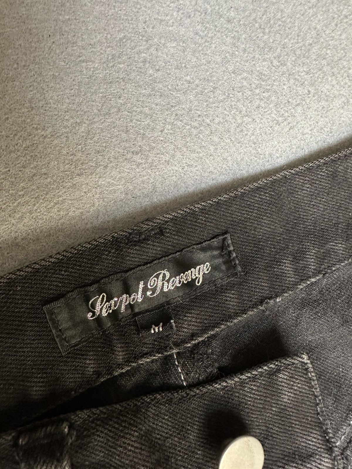 Japanese Brand Sex Pot Revenge Punk Revolution Studded Distressed Denim Size US 30 / EU 46 - 18 Thumbnail
