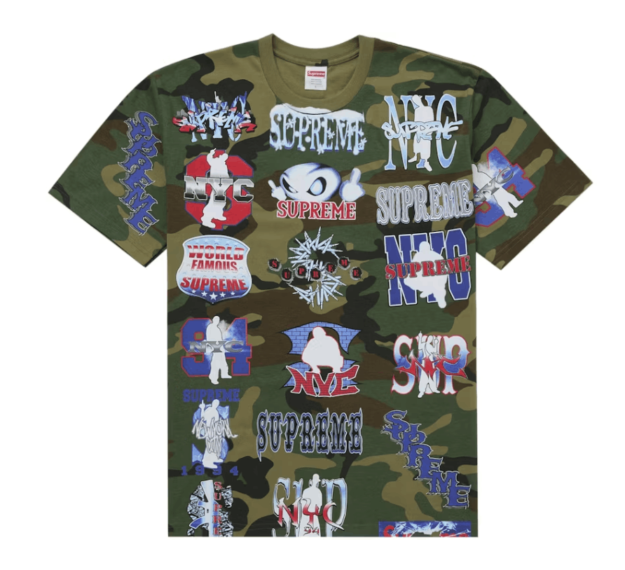 Supreme Supreme Flash Tee Woodland Camo Size L Size US L / EU 52-54 / 3 - 1 Thumbnail