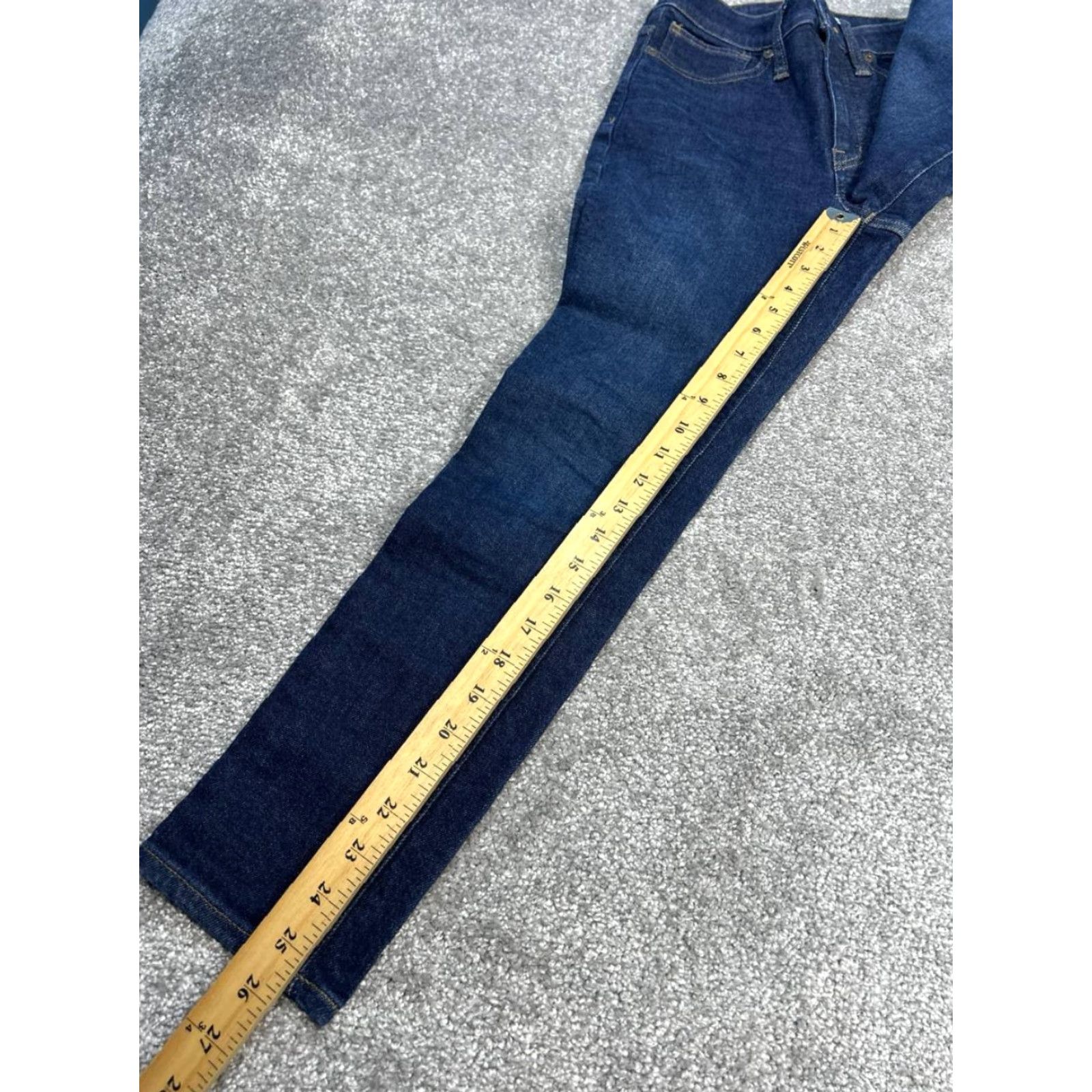 Madewell VINTAGE Madewell Curvy Jeans Women 24 Skinny High Rise Blue Denim Cotton Tencel Elastane 2010s Size 42" / US 20 - 5 Thumbnail