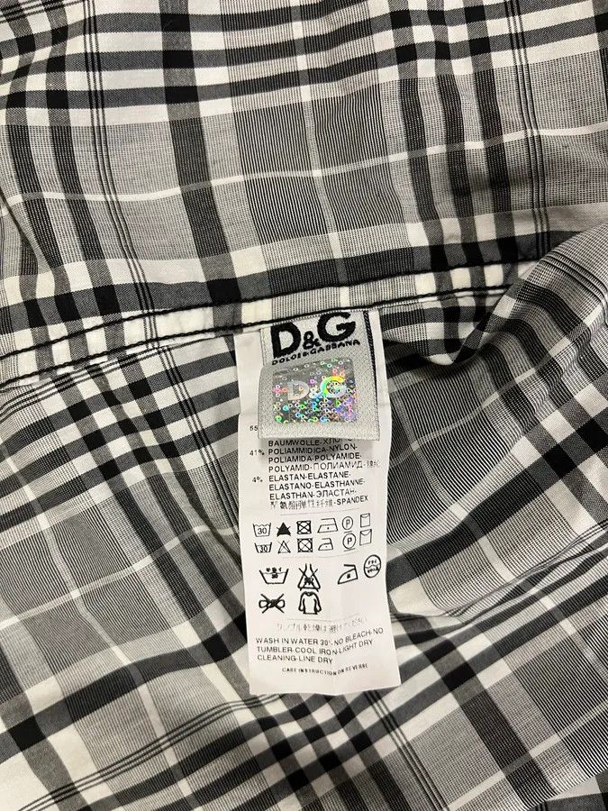 Dolce & Gabbana × Vintage FW2005 Dolce & Gabbana Checkered Grey & White Shirt Size US M / EU 48-50 / 2 - 7 Thumbnail