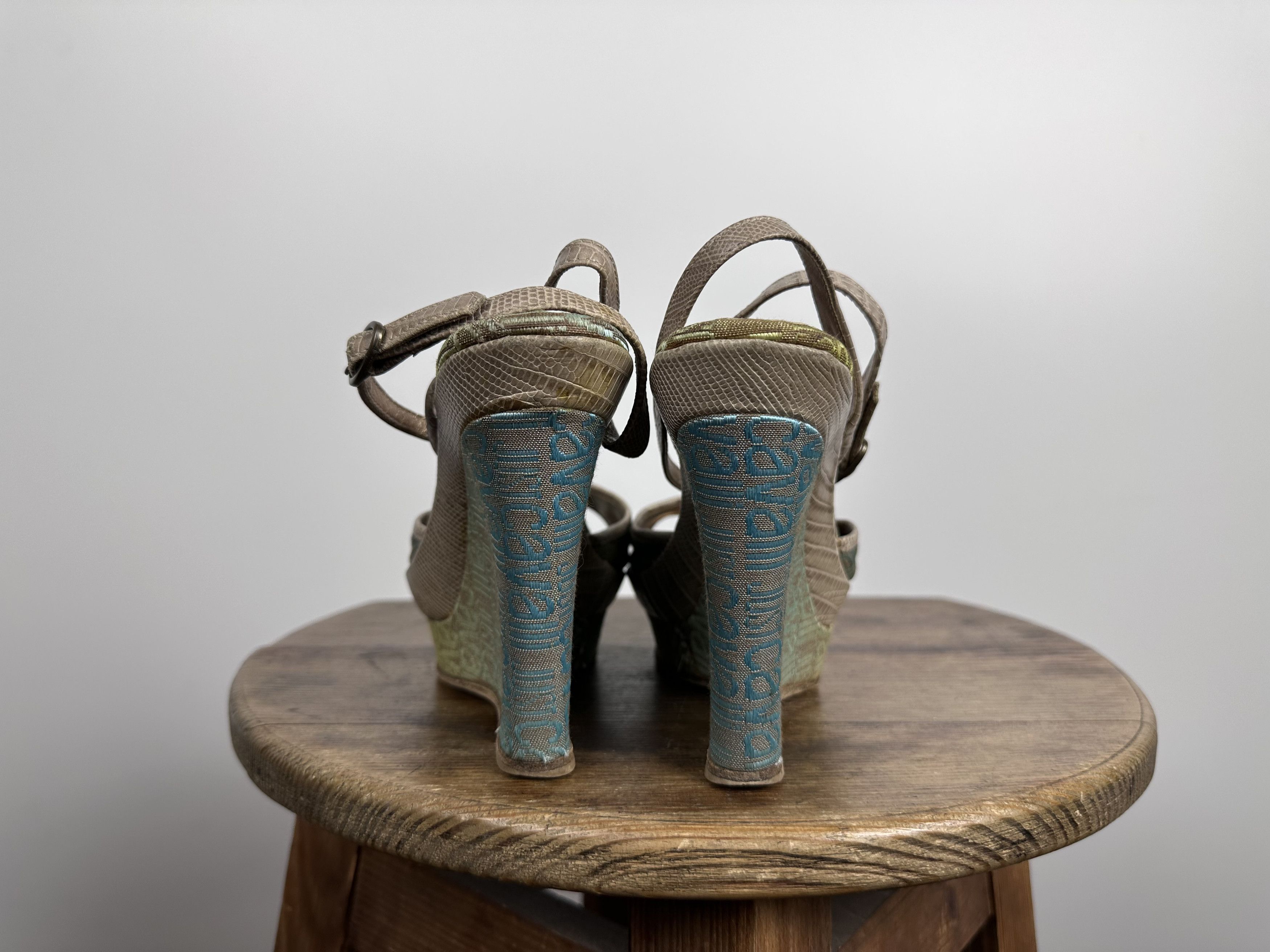 Grailed × Just Cavalli Just Cavalli Cloth Sandal Monogram Blue Size EUR 35 Size US 5 / IT 35 - 6 Thumbnail