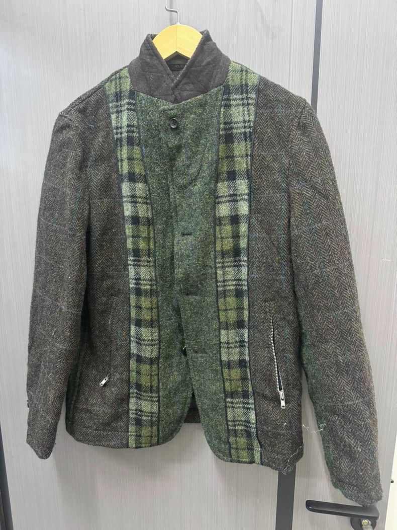 Comme des Garcons unique green plaid houndstooth jacket - dmc Size US M / EU 48-50 / 2 - 1 Thumbnail