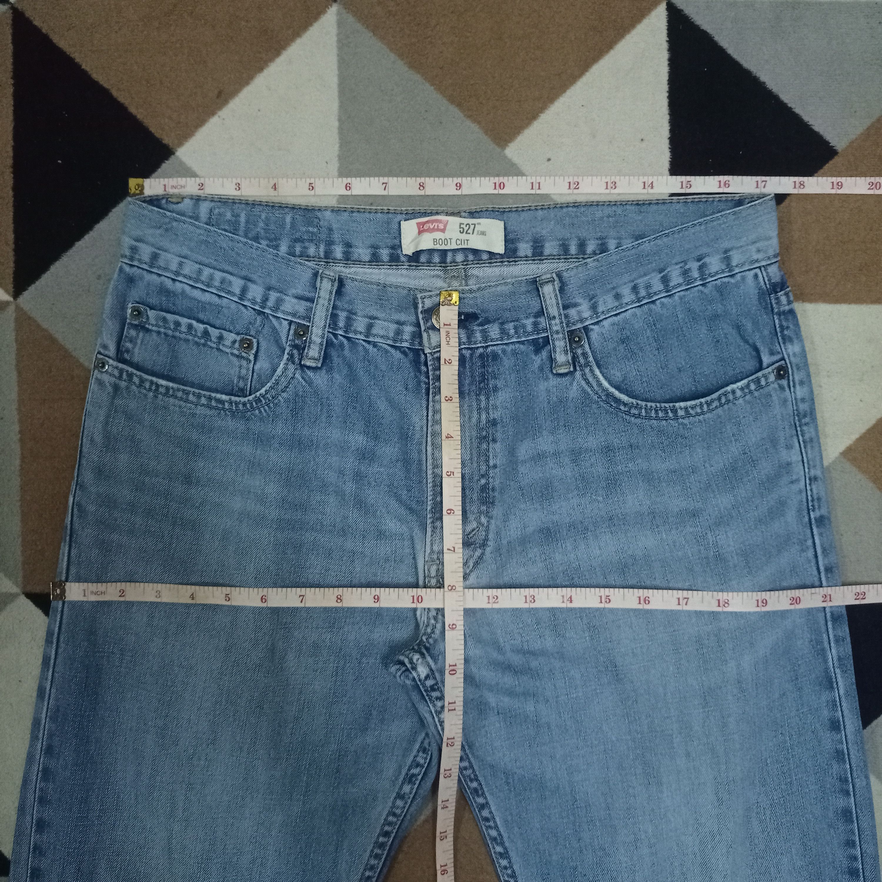 Levi's Vintage 90s Levis 527 Bootcut Blue Wash Flare Jeans 34x32 Size US 34 / EU 50 - 8 Thumbnail