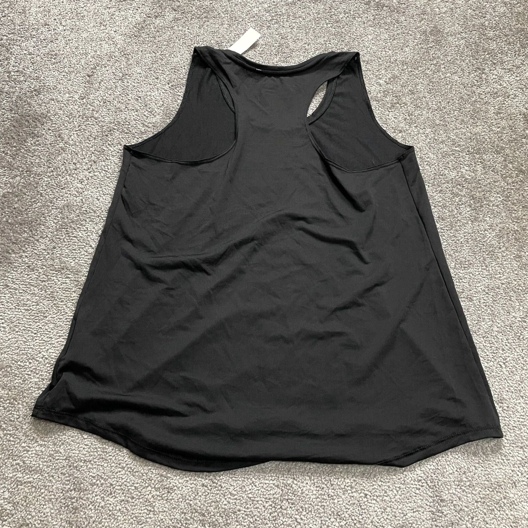 Athletic Works Athletic Works Tank Top Womens L Black Racerback Relaxed NWT Activewear Easy Care Lightweight Breathable Sleeveless Strappy Sleeve Polyester Spandex Size L / US 10 / IT 46 - 2 Thumbnail