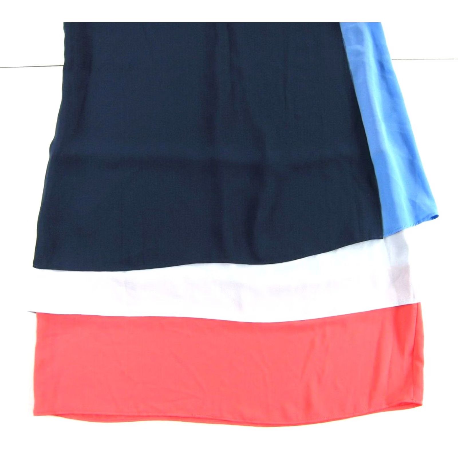 Bcbgmaxazria NWT BCBGMAXAZRIA Haley Blue White Coral Sleeveless Tunic Shift Tank Dress 8 Size M / US 6-8 / IT 42-44 - 5 Thumbnail