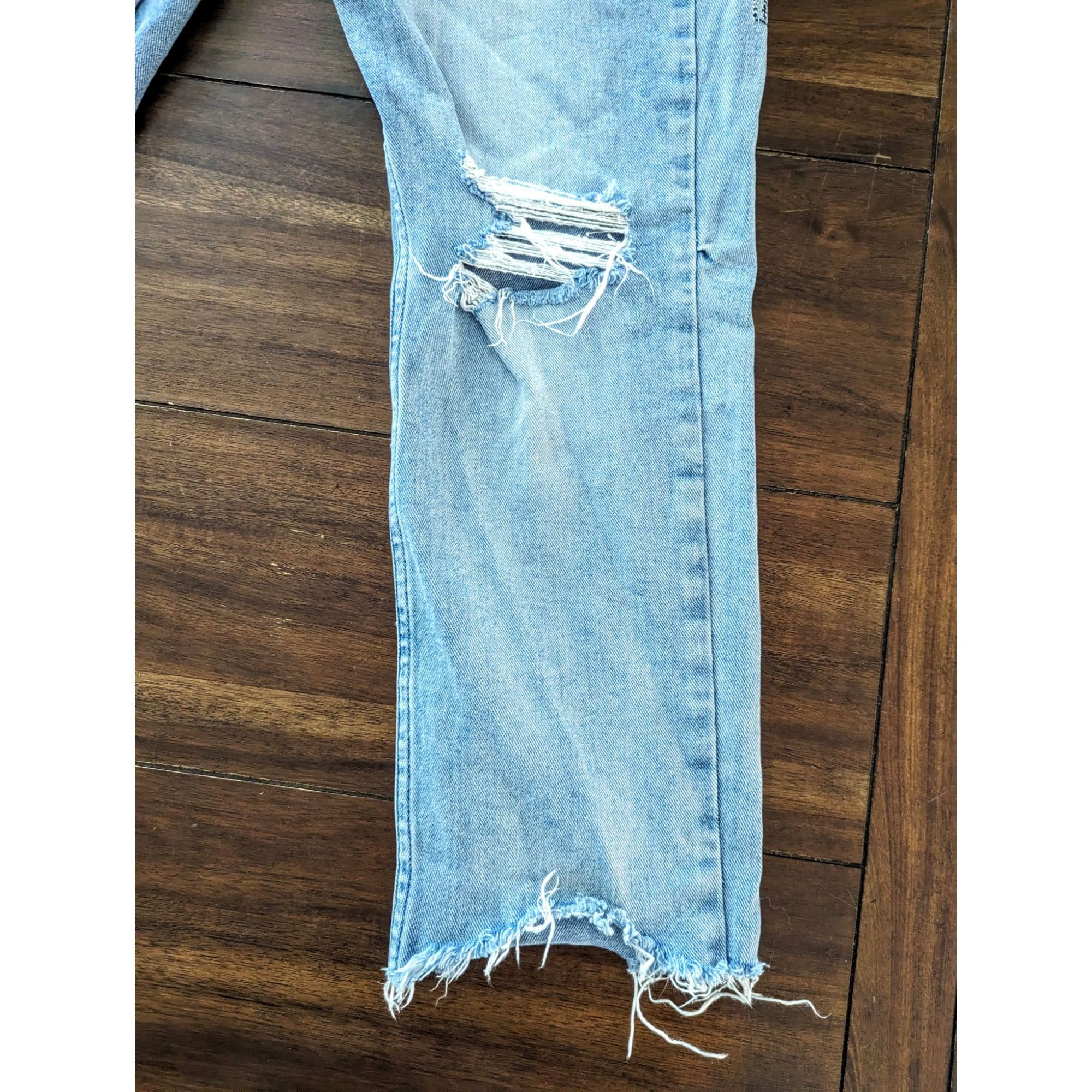 Ksubi Ksubi Men's Distressed Light Wash Jeans 36" Cotton & Elastan Size US 36 / EU 52 - 7 Thumbnail