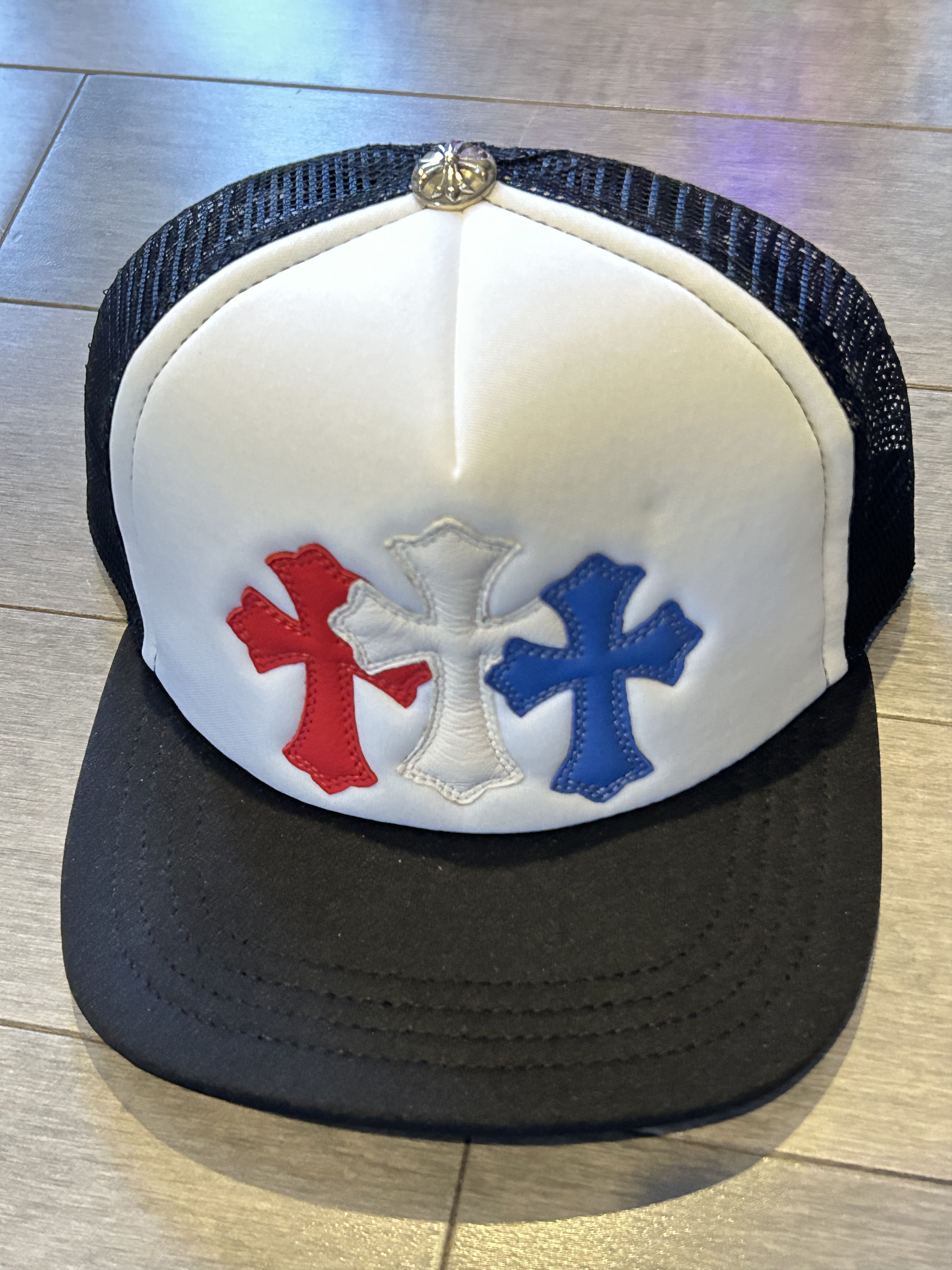 Chrome Hearts Chrome Hearts Cemetery Leather Patch Trucker Hat Multi Size ONE SIZE - 1 Thumbnail