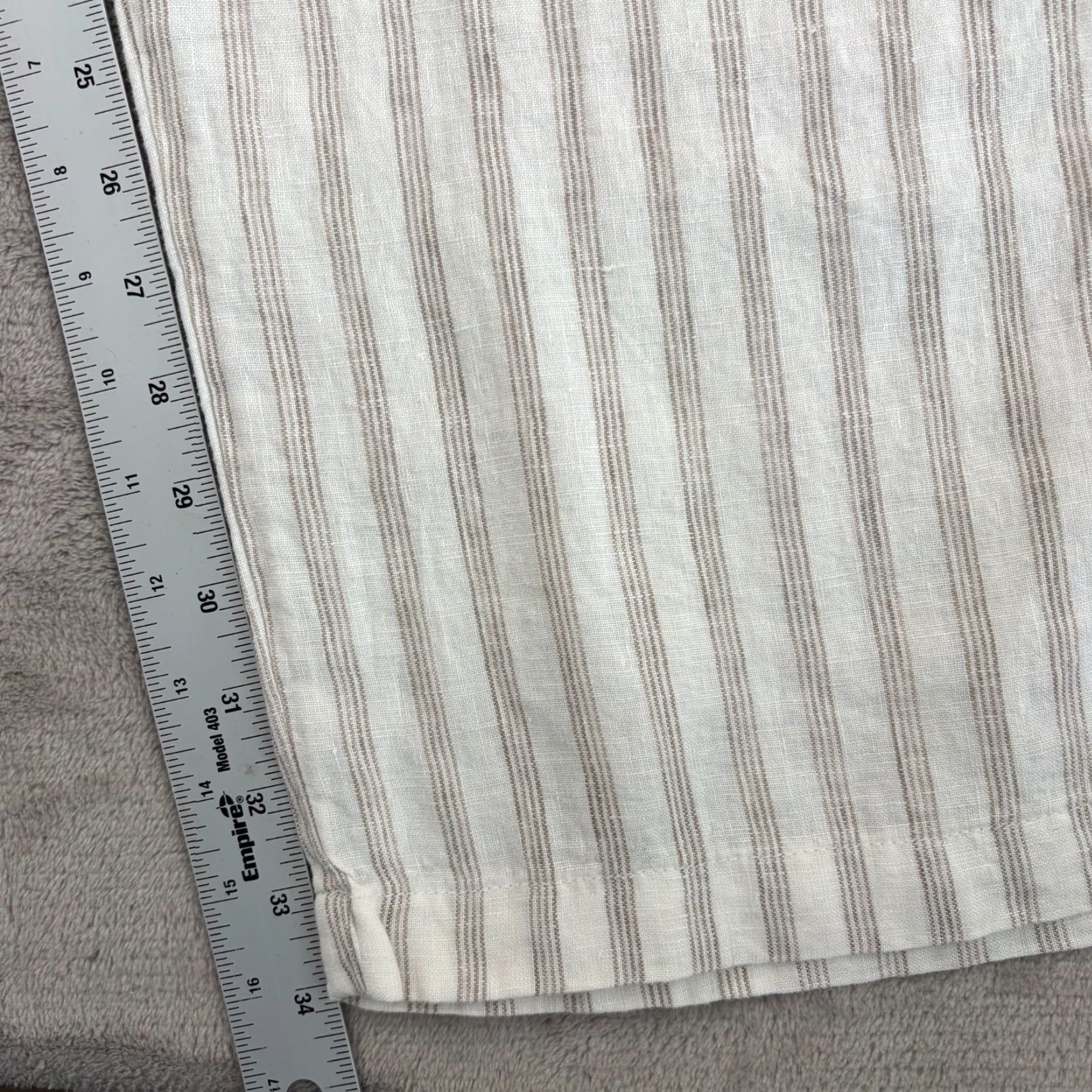 Todd Snyder TODD SNYDER Relaxed 100% Linen Leisure Pants White Striped Pleated NWT 40 Waist XLT Big & Tall Pants Mens Size US 36 / EU 52 - 7 Thumbnail