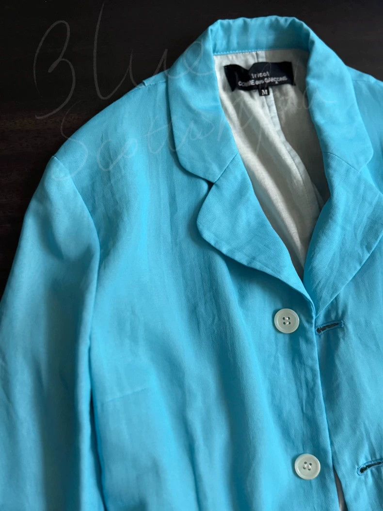 Comme des Garcons Comme des Garcons Water blue coat Size M / US 6-8 / IT 42-44 - 4 Thumbnail