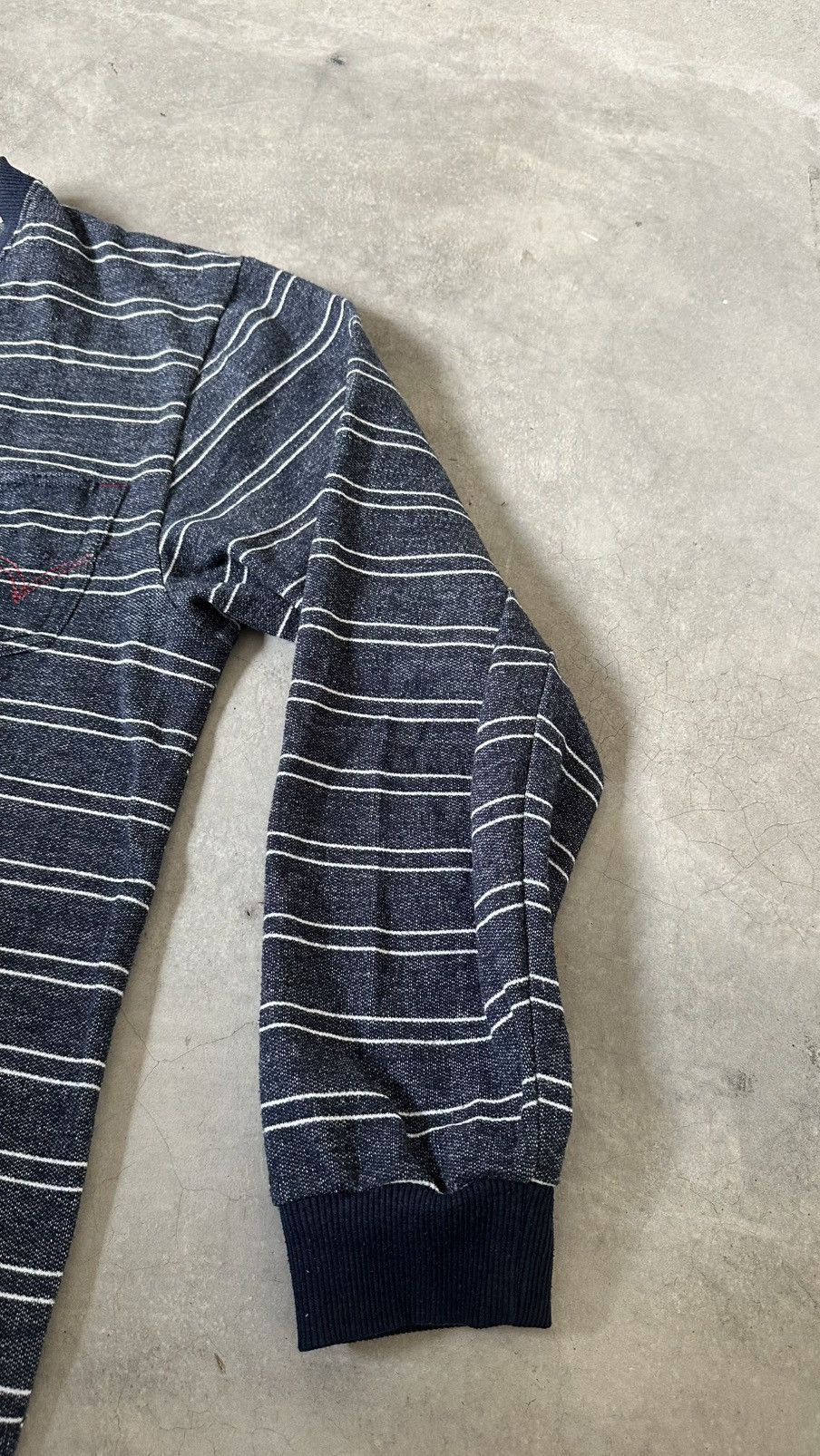 Edwin VINTAGD EDWIN POCKET STRIPES SWEATSHIRT Size US M / EU 48-50 / 2 - 4 Thumbnail