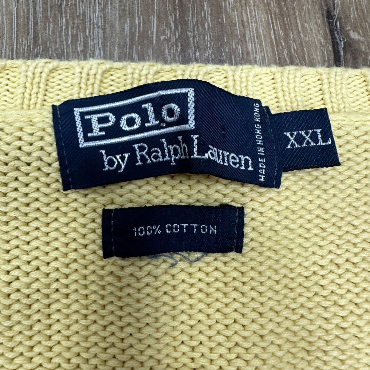 Polo Ralph Lauren Vintage 90s Polo Ralph Lauren 100% Cotton Knit Sweater Vest Size US XXL / EU 58 / 5 - 3 Thumbnail
