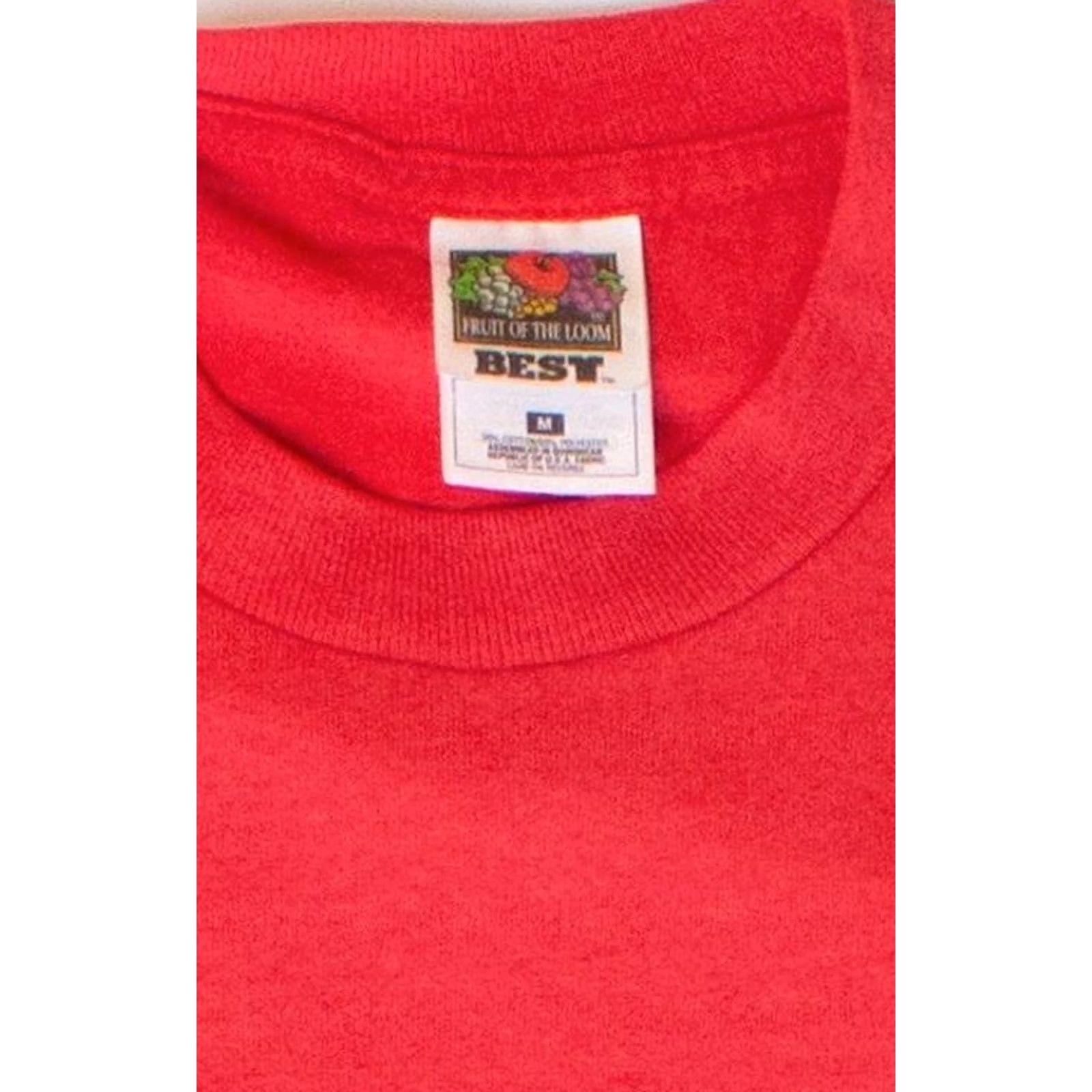 Fruit Of The Loom VINTAGE Diadora Soccer T-Shirt Unisex Adults Medium Red 1990s Shirt Mens Women’s Size US M / EU 48-50 / 2 - 3 Thumbnail
