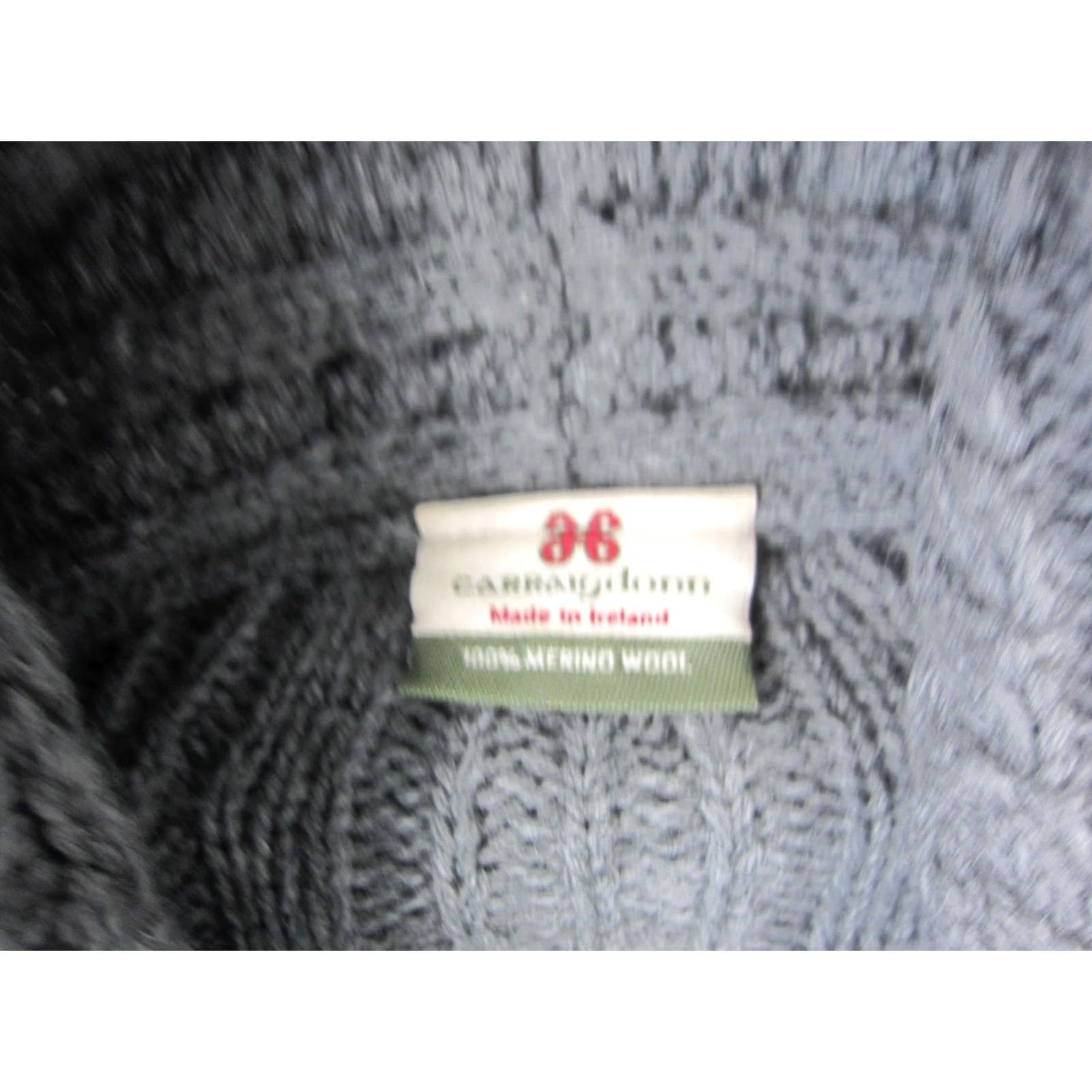 Vintage VINTAGE Carraig Donn Cardigan Womens Medium Gray Merino Wool Open Cable Knit 90s Size M / US 6-8 / IT 42-44 - 3 Thumbnail
