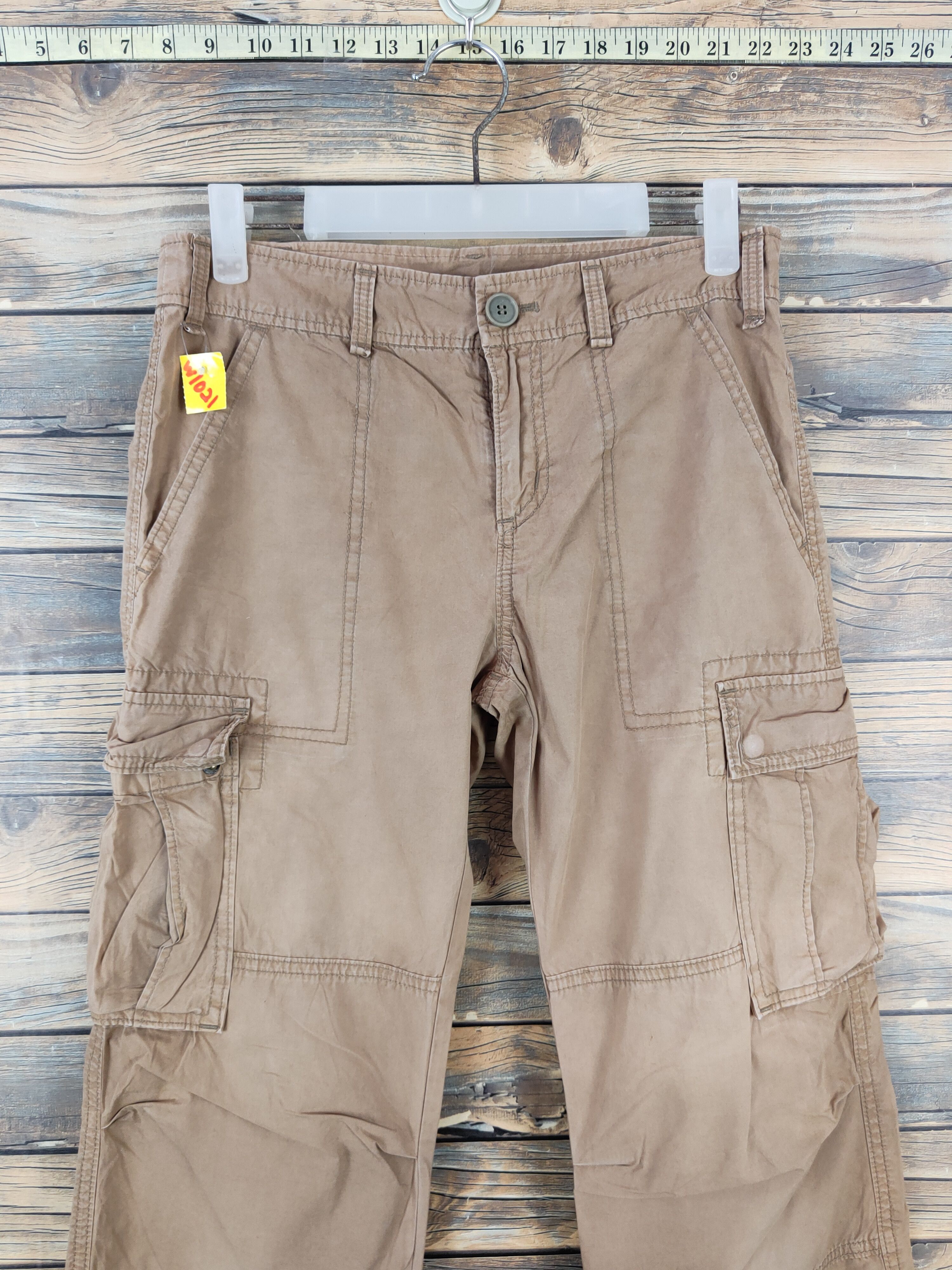 Japanese Brand iimk-Michel Klein Brown Multipocket Cargo Pants #W1021 Size 28" / US 6 / IT 42 - 2 Thumbnail