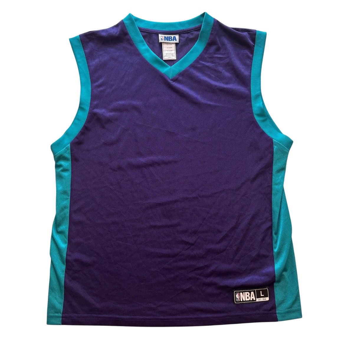 Adidas Adidas NBA Purple Mens Jersey Vest Basketball Top Size L Size US L / EU 52-54 / 3 - 1 Thumbnail