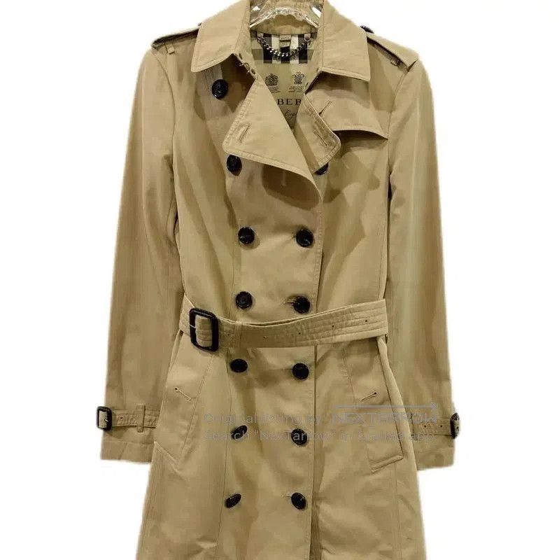 Burberry Burberry Women's Khaki Cotton Trench Coat XS. Size XS / US 0-2 / IT 36-38 - 1 Thumbnail