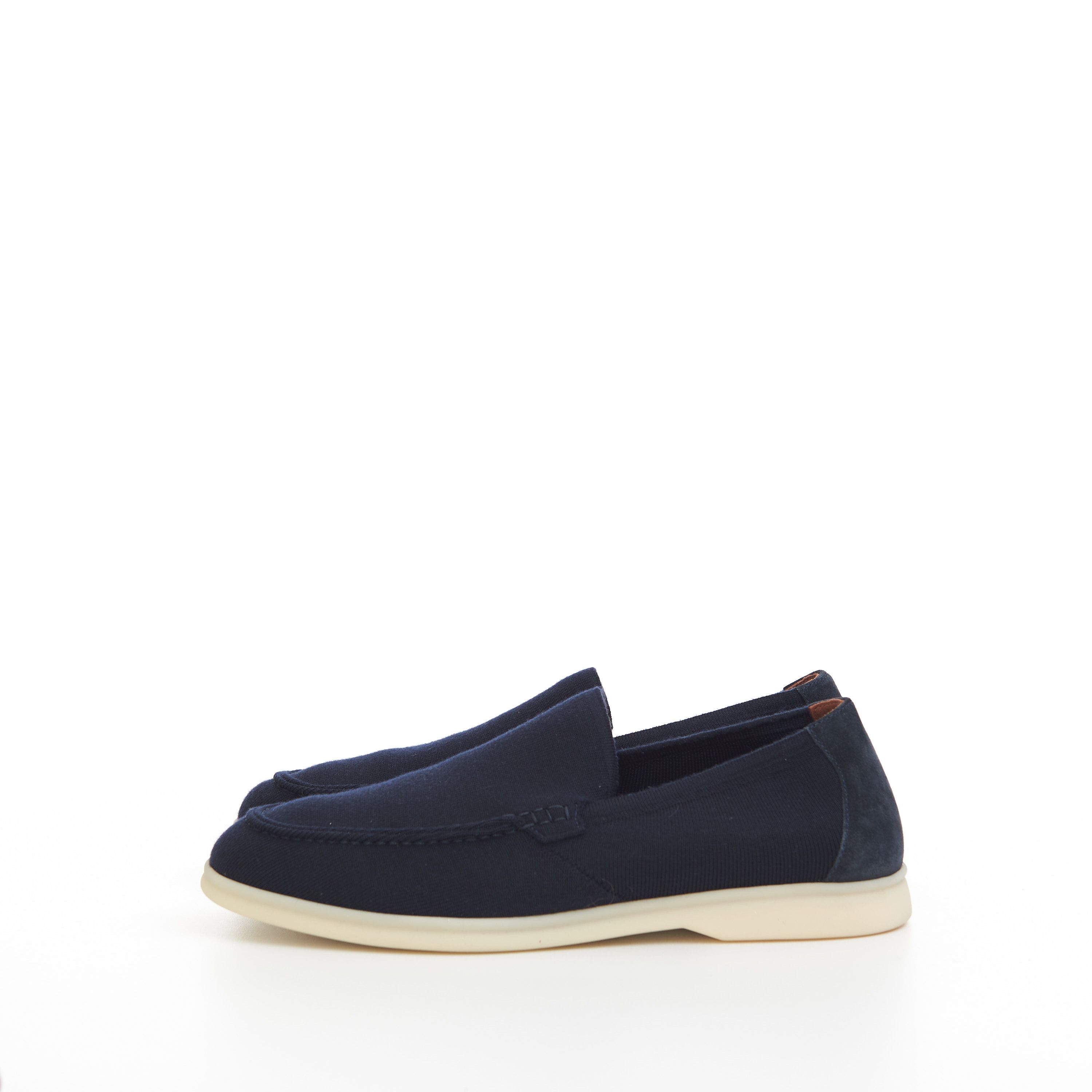 Loro Piana Summer Knitted Walk In Navy Blue Wish Wool Size US 7 / EU 40 - 5 Thumbnail
