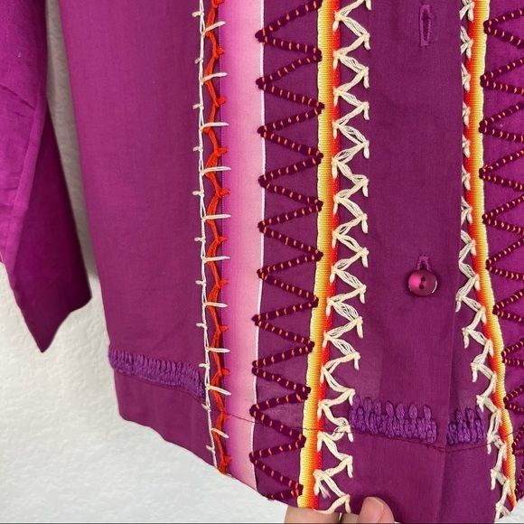 Missoni Missoni White Label Ombre Crochet Button Blouse Size M / US 6-8 / IT 42-44 - 3 Thumbnail