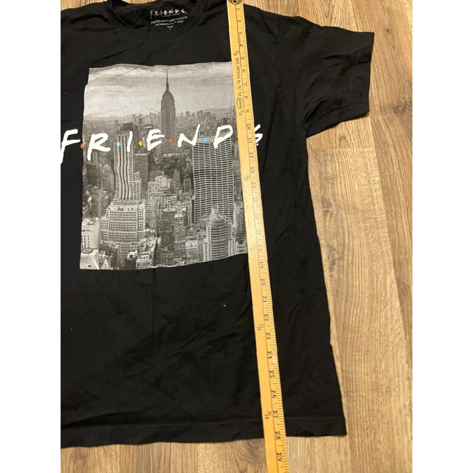 Vintage Friends Shirt Mens Large Black Graphic Print T-Shirt Short Sleeve Round Neck Regular Fit Brand Friends Clothing Men Size US L / EU 52-54 / 3 - 6 Thumbnail