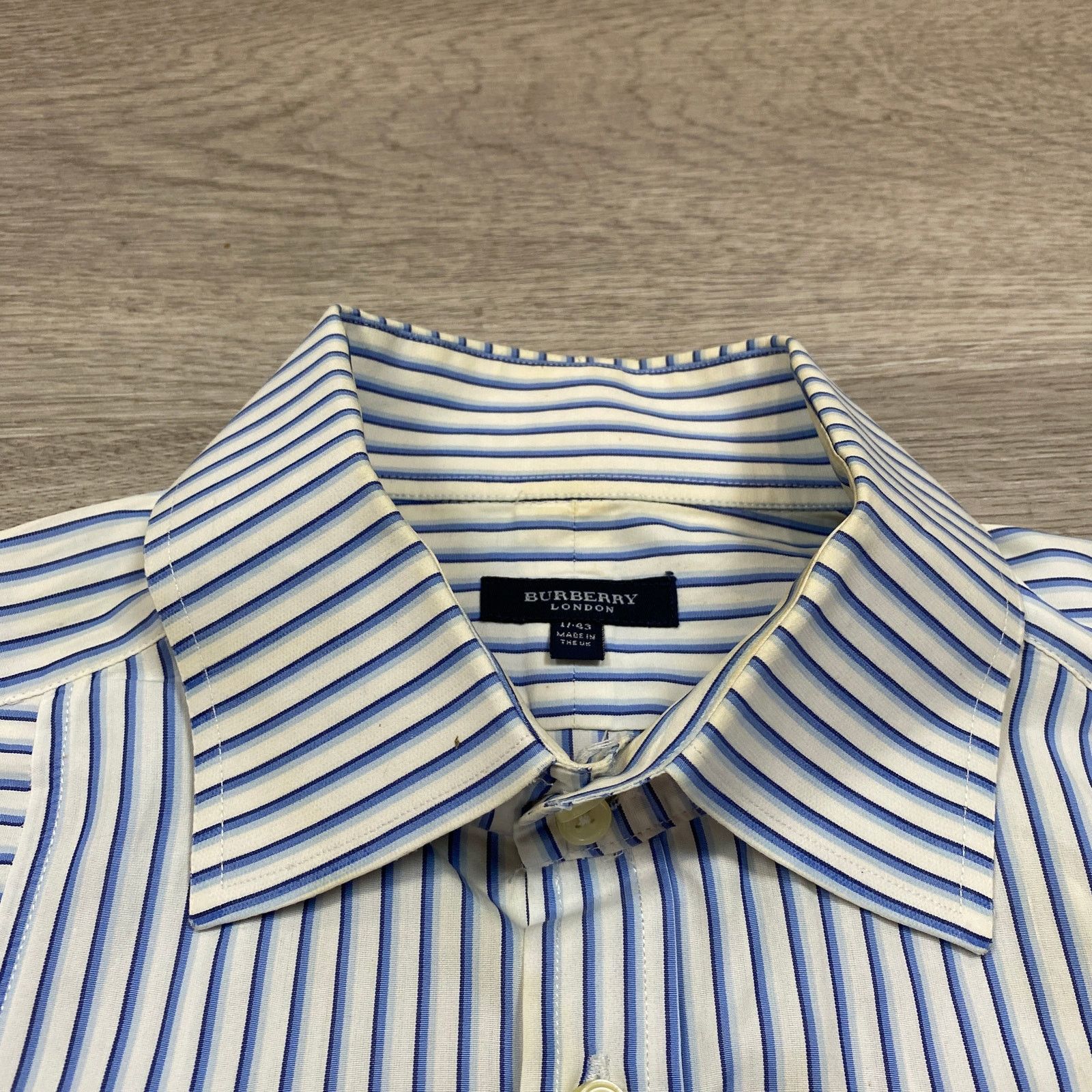 Burberry Burberry London Striped Long Sleeve Button Up Shirt Men's 43 Size US XXL / EU 58 / 5 - 10 Thumbnail