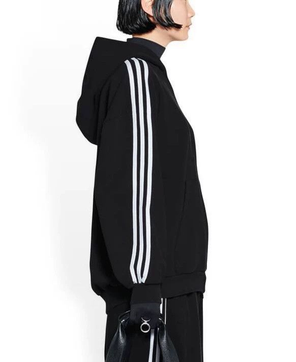 Balenciaga Balenciaga Embroidered Logo Zip-up Hooded Sweatshirt Jacke Size US M / EU 48-50 / 2 - 9 Thumbnail
