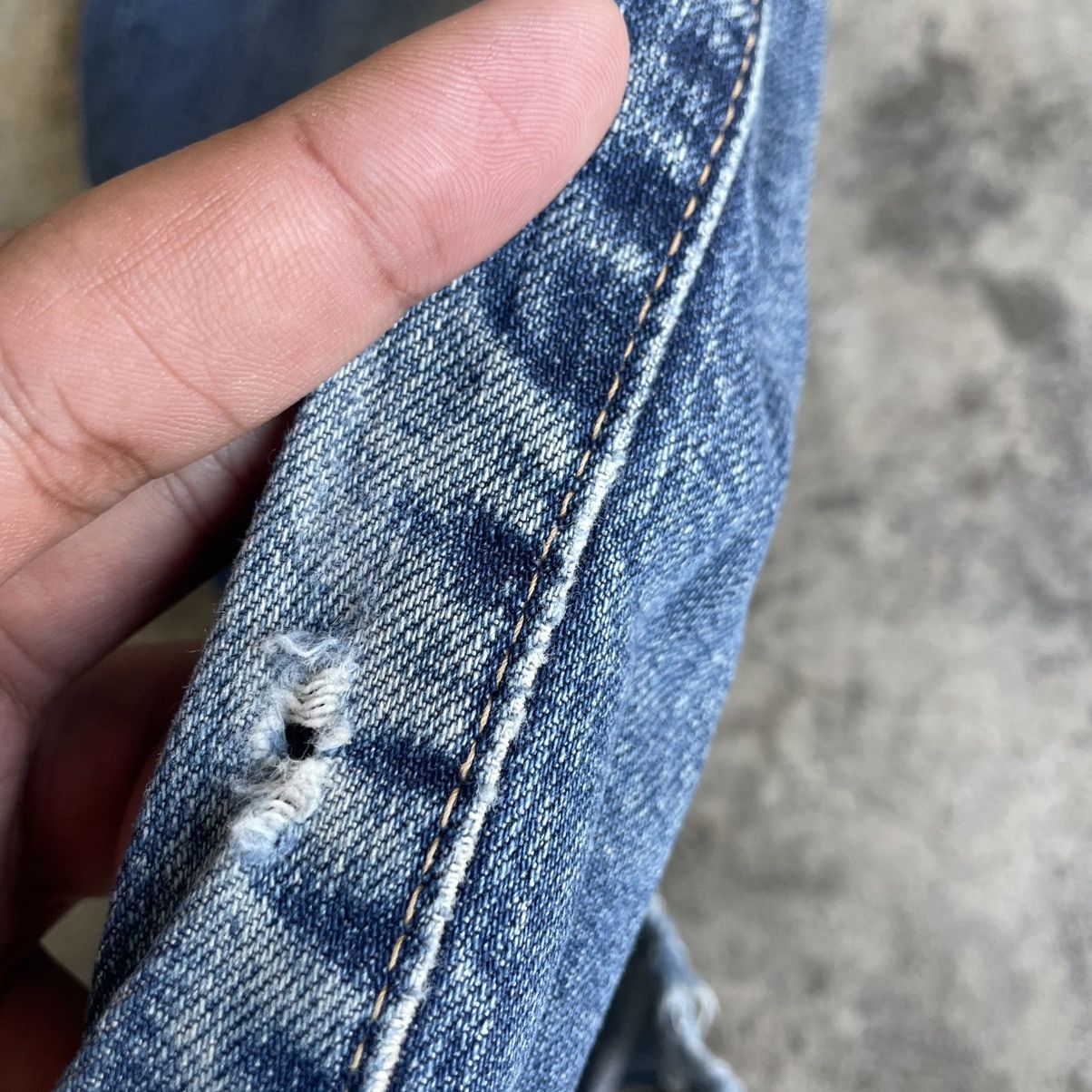 Nitraid 🔥🇯🇵Vintage Nitraid Skateboard Ripped Distress Denim Jeans Size US 36 / EU 52 - 9 Thumbnail