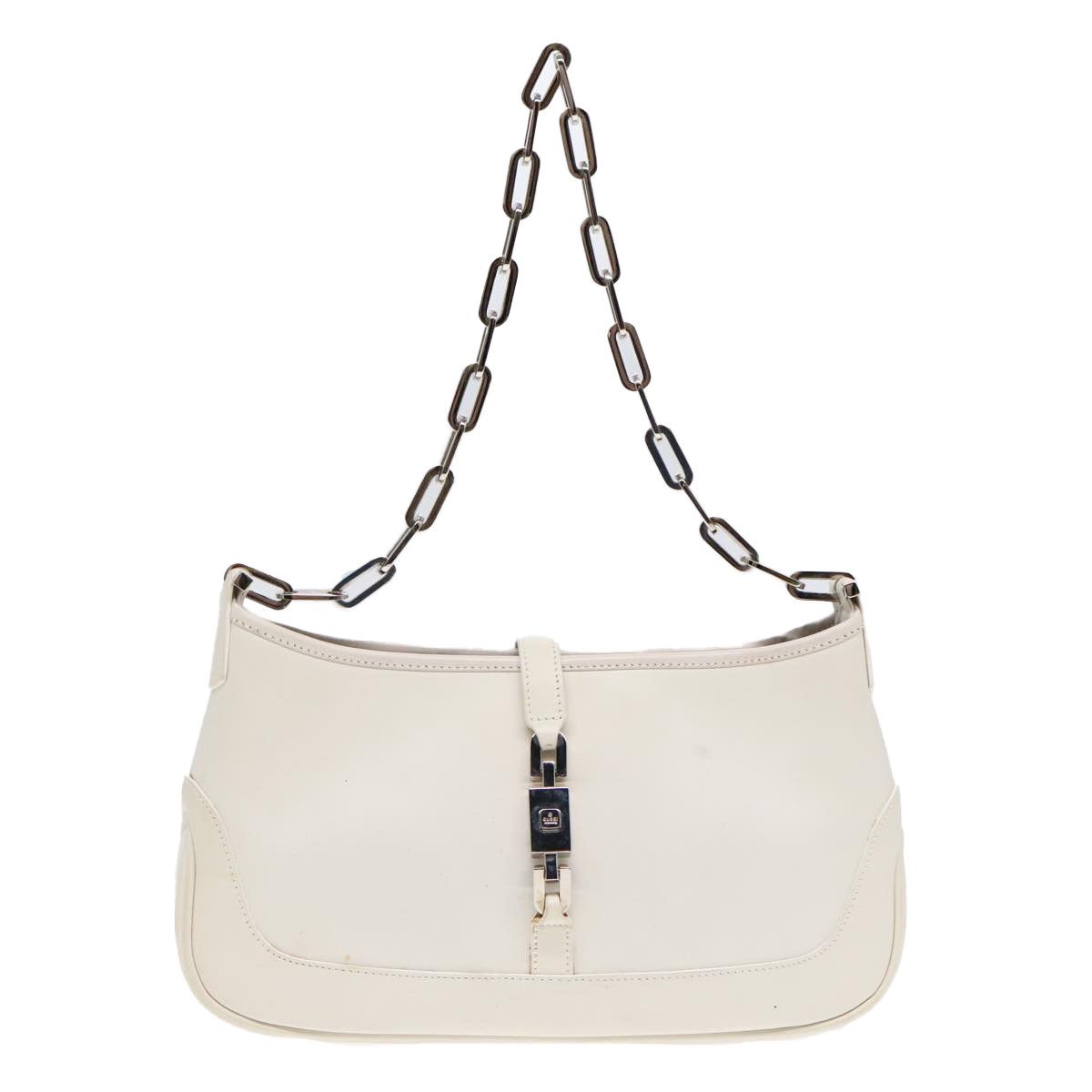 Gucci White Leather Shoulder Bag (Pre-Owned) Size ONE SIZE - 1 Thumbnail