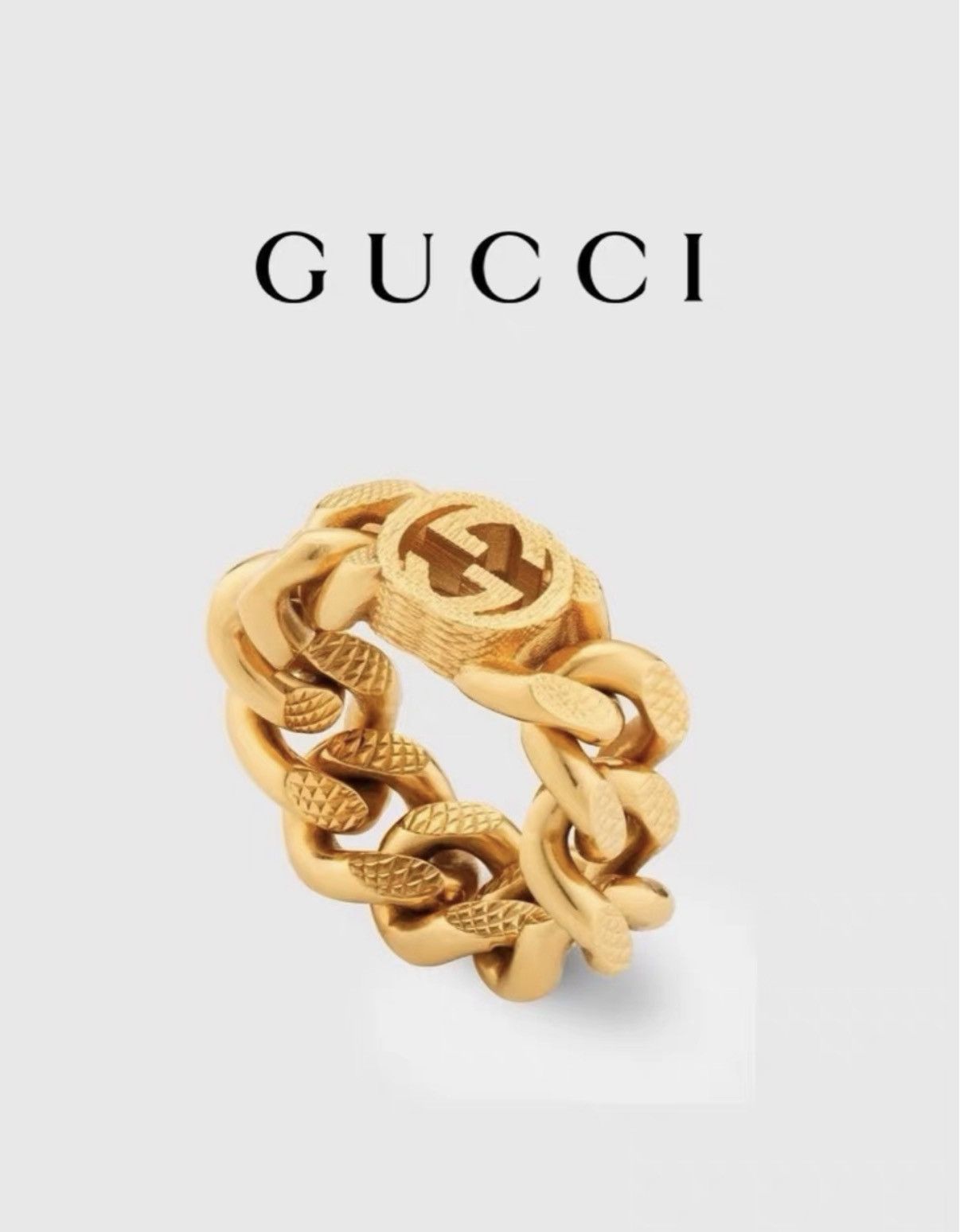 Gucci Gucci Double G Horsebit Ring J42 Size ONE SIZE - 3 Thumbnail