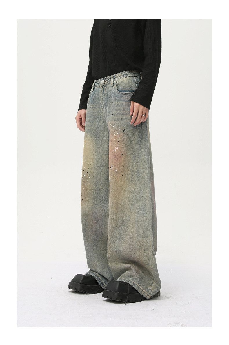 Japanese Brand × Jean Street style distressed dirty ink-splashed jeans Size US 32 / EU 48 - 6 Thumbnail